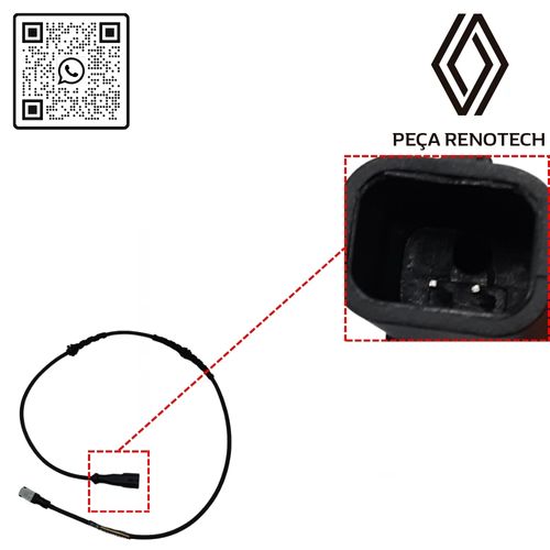 RN 06271R-X 479006271R SENSOR DO ABS TRAS. ESQ. FLUENCE -2-